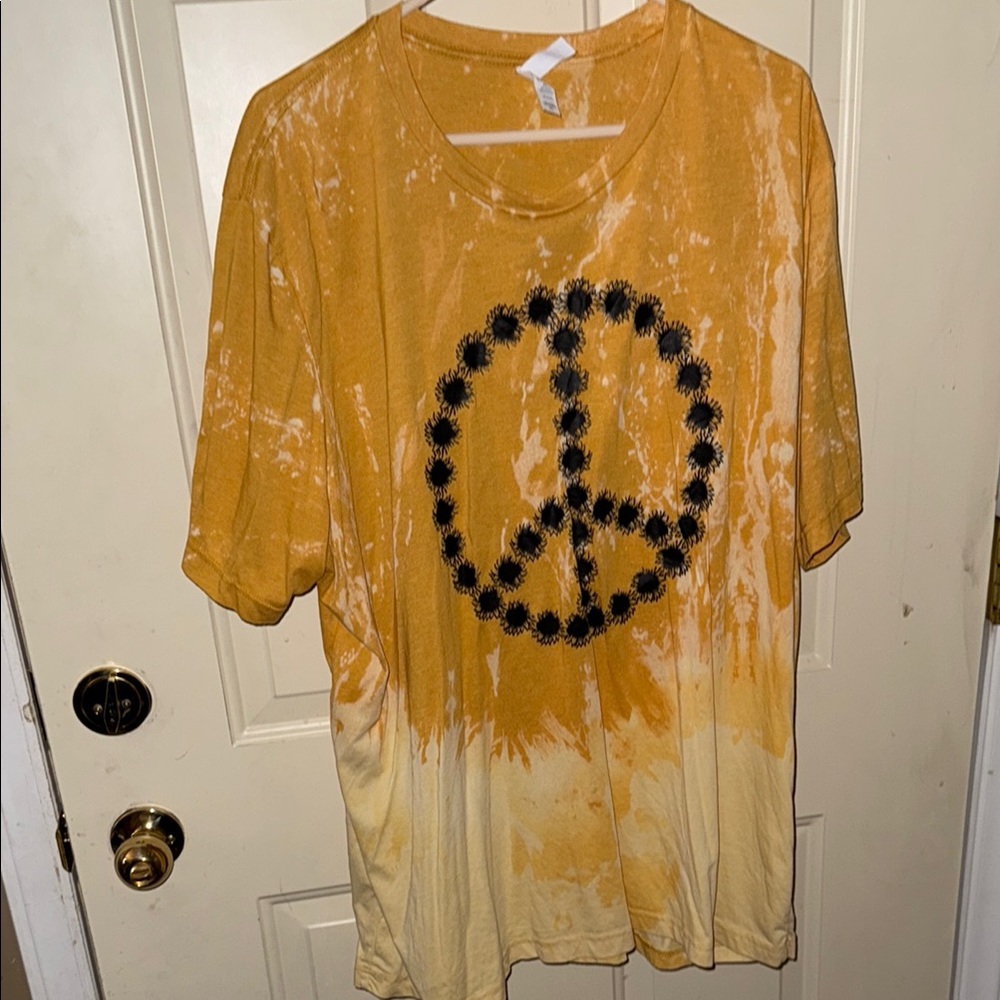 Bella Canvas Mustard Tie-Dye T-Shirt